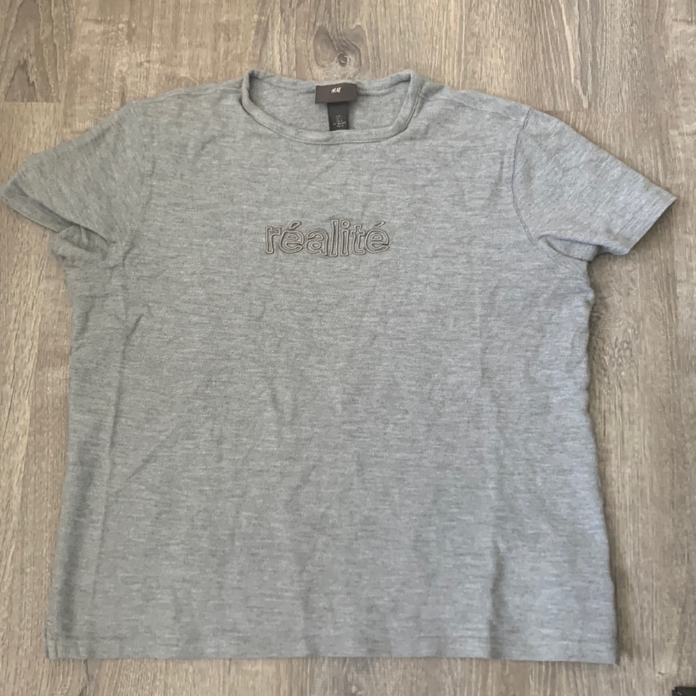 👕3/$15 👕 H&M Men’s Heavy Embroidered Text T-Shirt